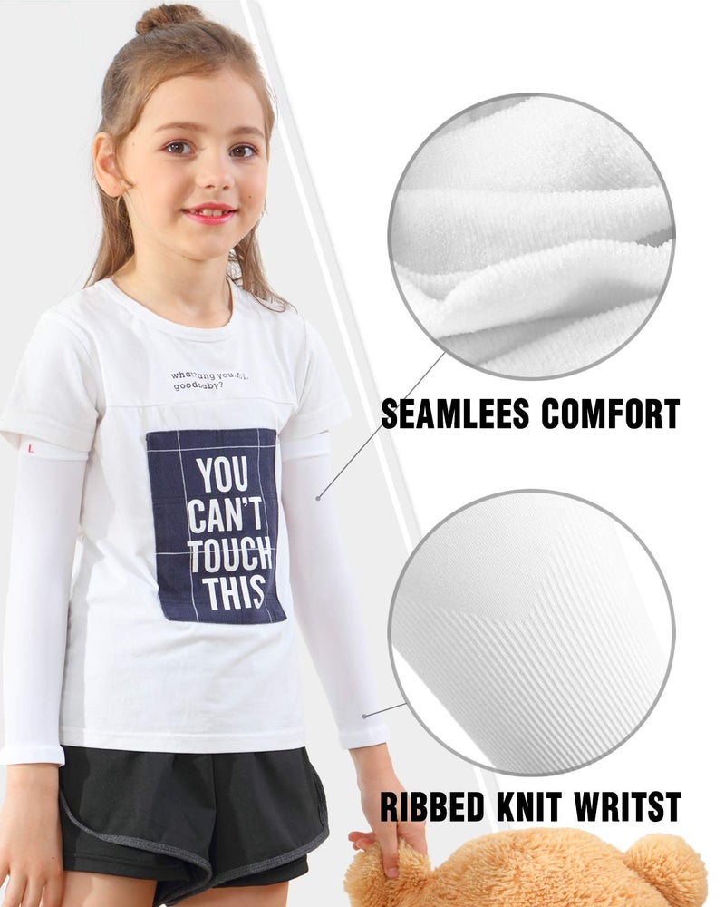 Newbyinn Arm Sleeves for Kids Child Toddlers, Age 1-7, UV Sun Protection, Cooling Sleeves to Cover Arms - Image 5